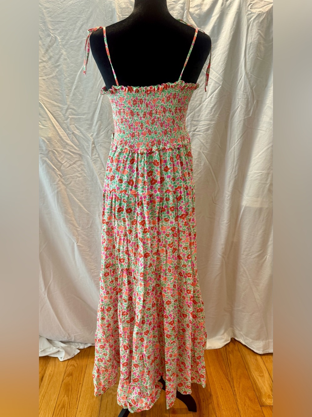 J. Crew Cotton voile smocked dress in storybook floral - Picture 7 of 9